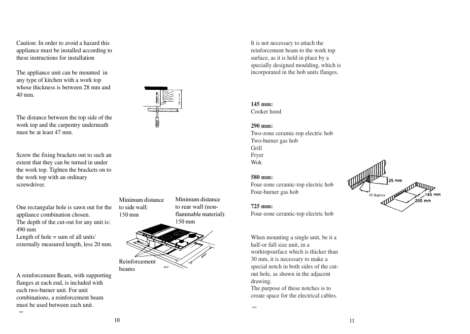 Installation | Electrolux 231 GR User Manual | Page 10 / 10