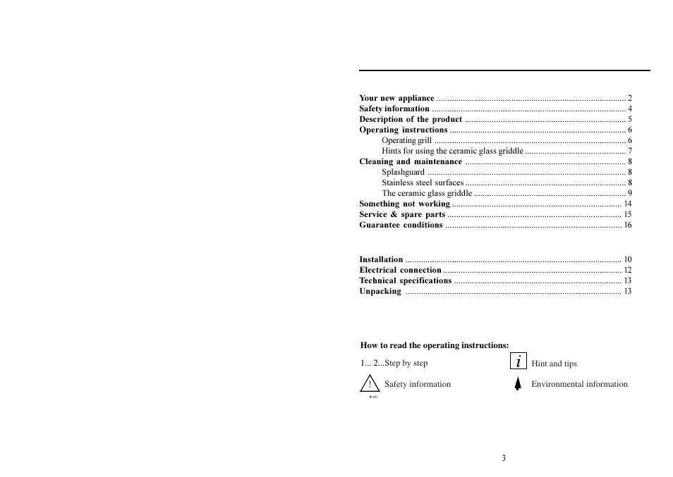 Electrolux 231 GR User Manual | Page 3 / 10