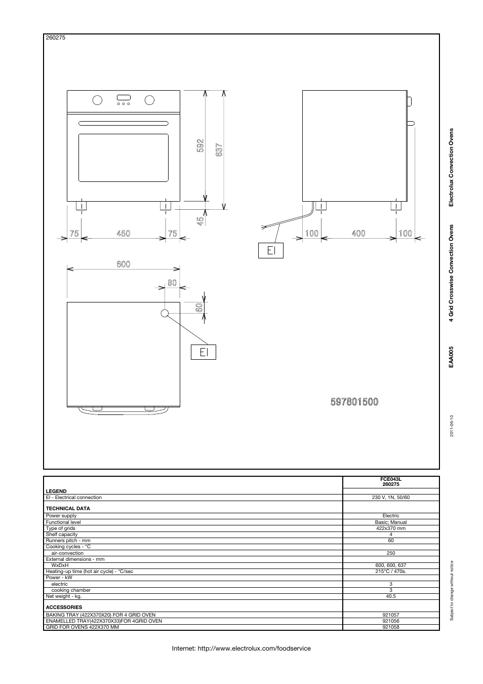 Electrolux 260275 User Manual | Page 2 / 2