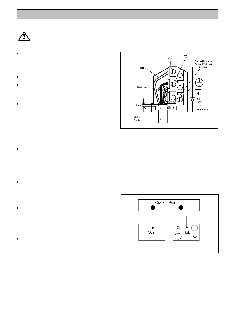 Installation instructions, Warnings, Choice of electrical connection | Electrolux edb750 User Manual | Page 46 / 56