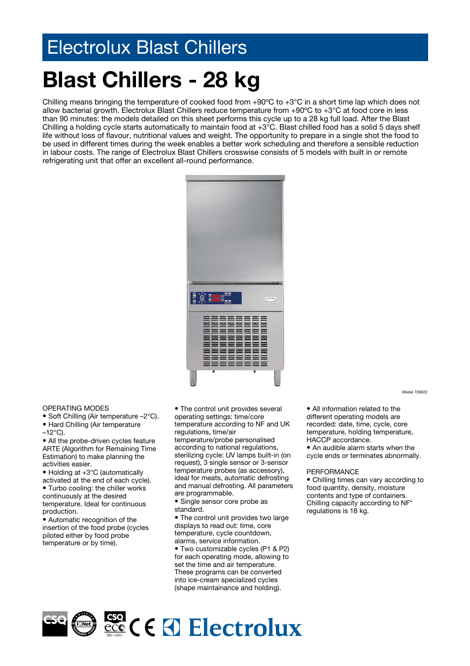Electrolux 726623 User Manual | 4 pages