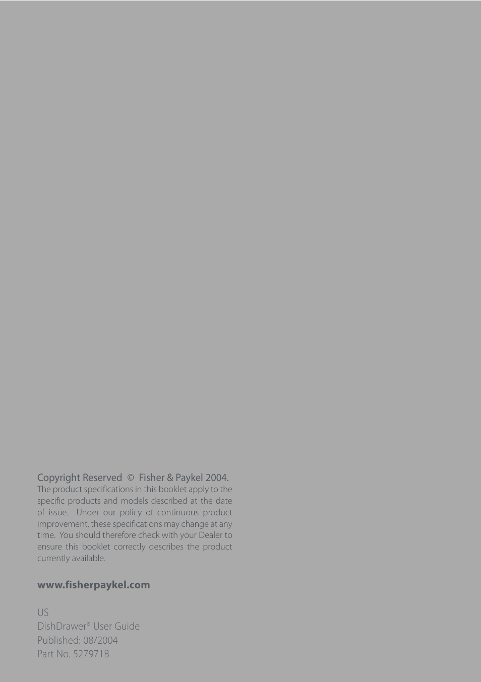 Electrolux DS603 User Manual | Page 40 / 40