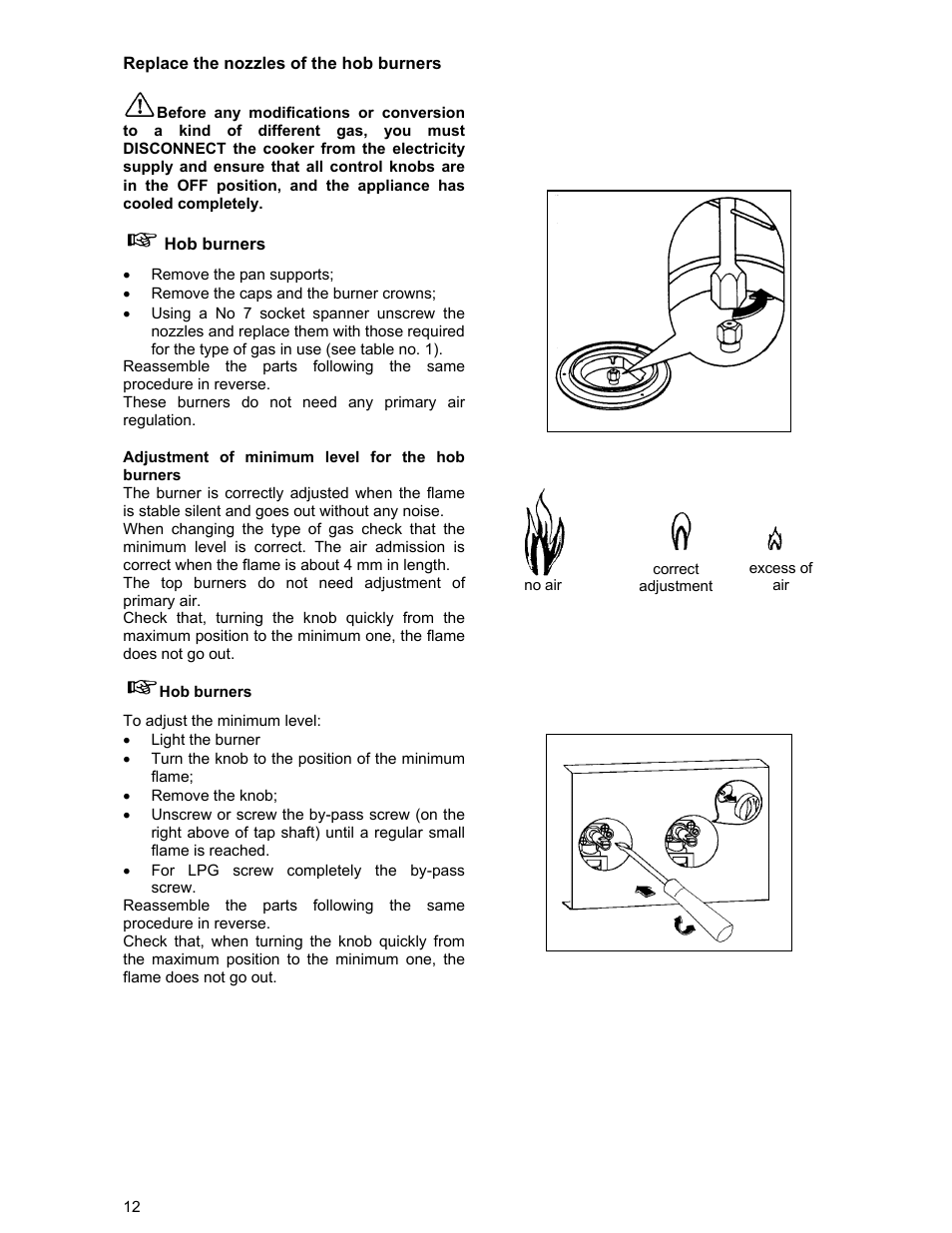 Electrolux DSO51DF User Manual | Page 12 / 24