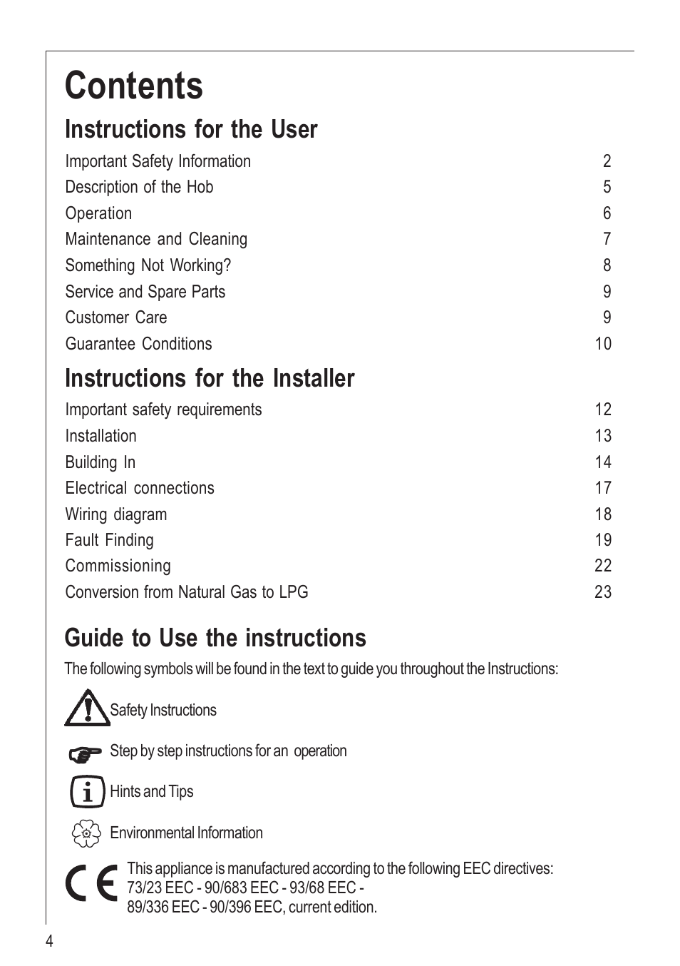 Electrolux 99852 G User Manual | Page 4 / 24