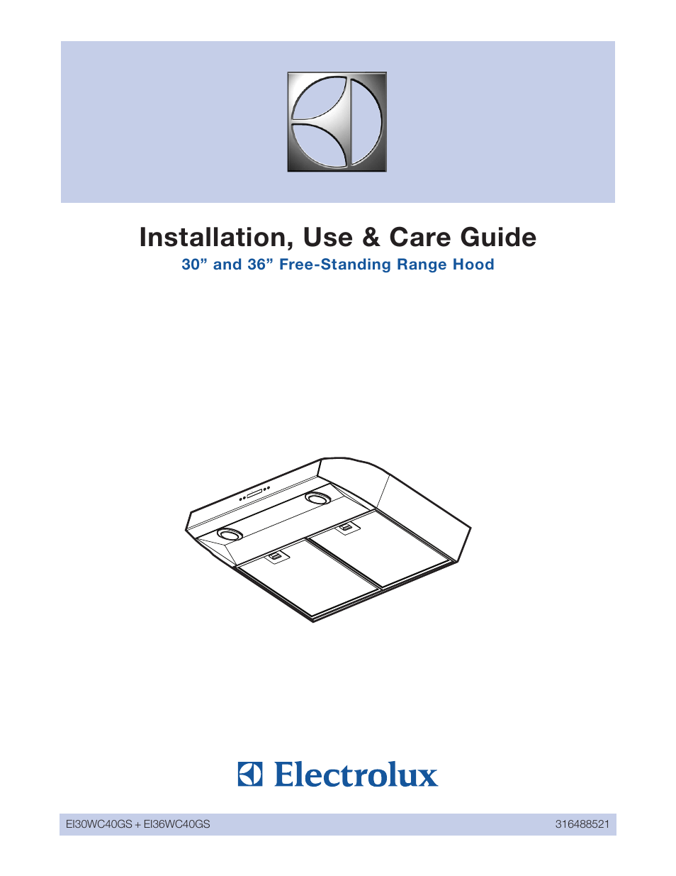 Electrolux 316488521 User Manual | 19 pages