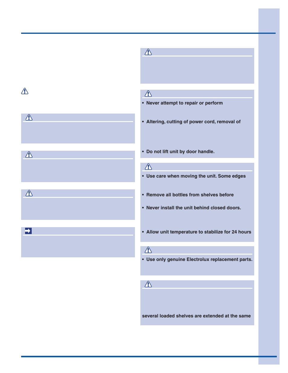 Safety, Important safety instructions, Warning | Important, Caution, Danger | Electrolux EI24WC75HS User Manual | Page 3 / 13