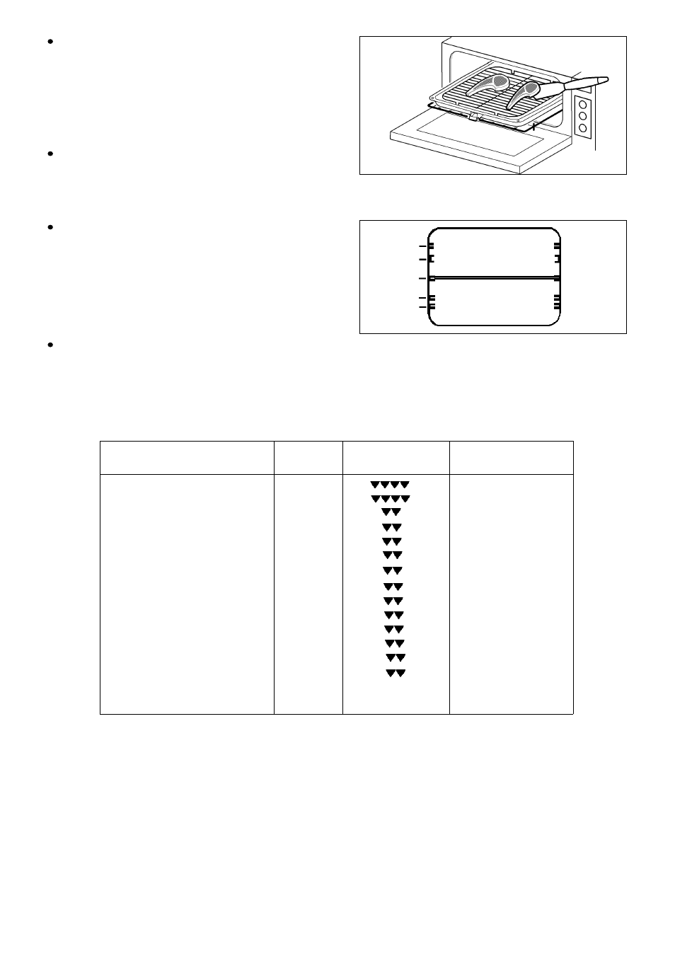 Thermal grilling chart | Electrolux 5212 BU User Manual | Page 26 / 64