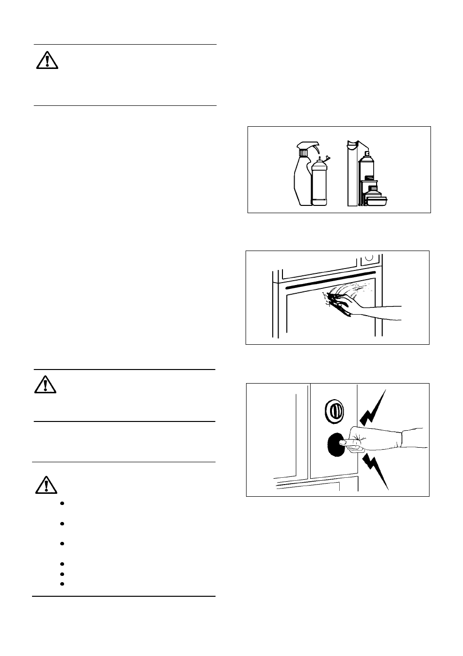 Care and cleaning, Cleaning materials, Cleaning the outside of the appliance | Cleaning the outer and inner door glass panels | Electrolux 5212 BU User Manual | Page 42 / 64