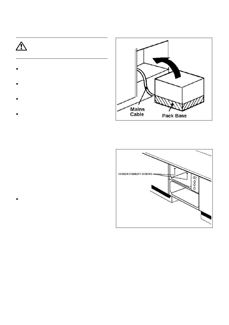 Installation instructions | Electrolux 5212 BU User Manual | Page 61 / 64