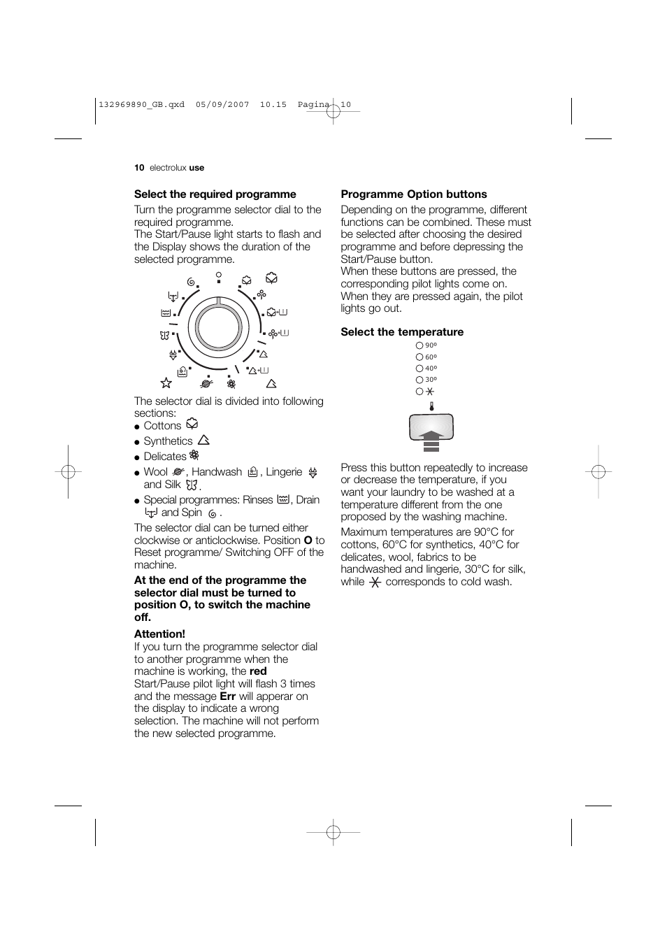 Electrolux EWF 14480 W User Manual | Page 10 / 44