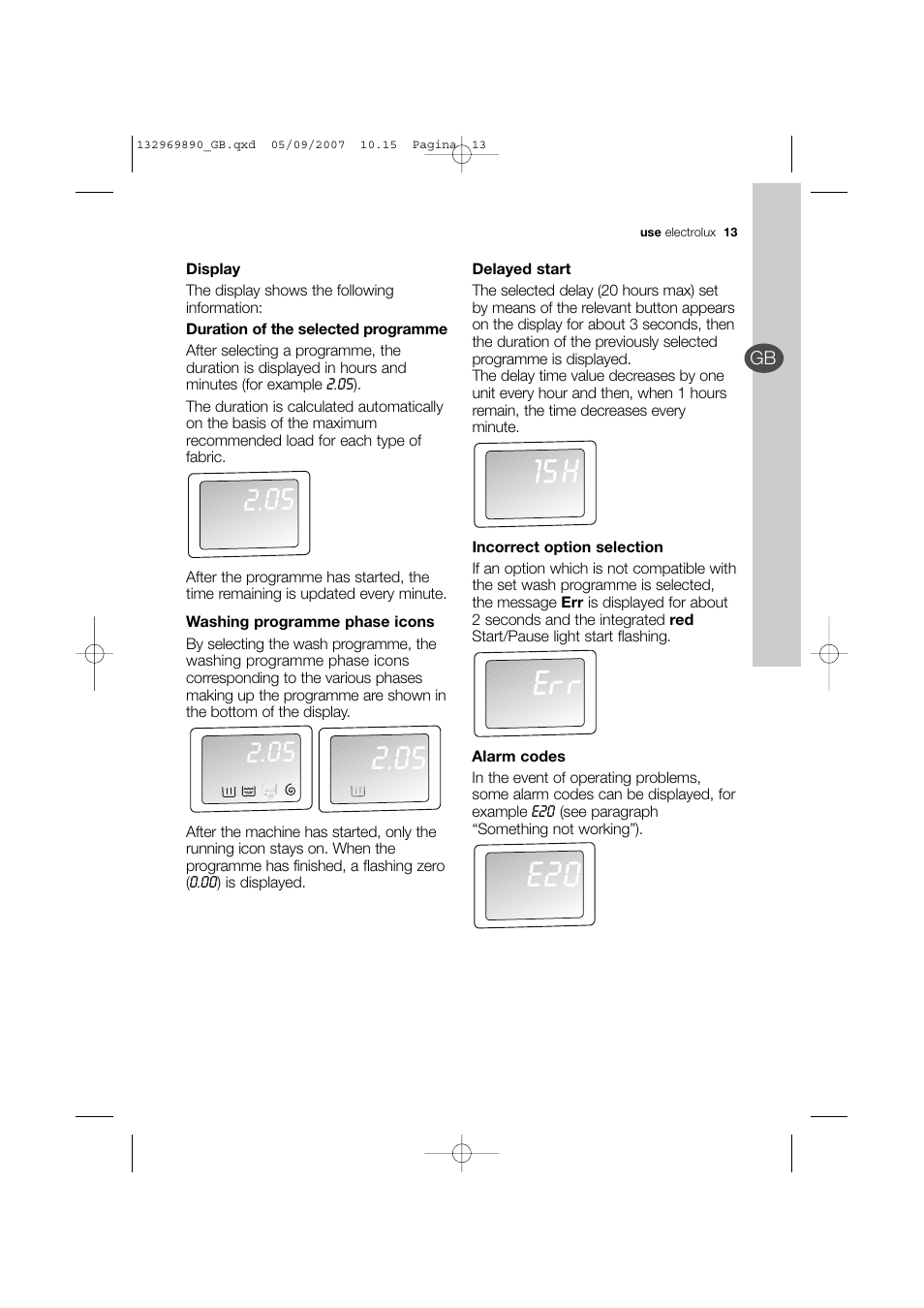 Electrolux EWF 14480 W User Manual | Page 13 / 44