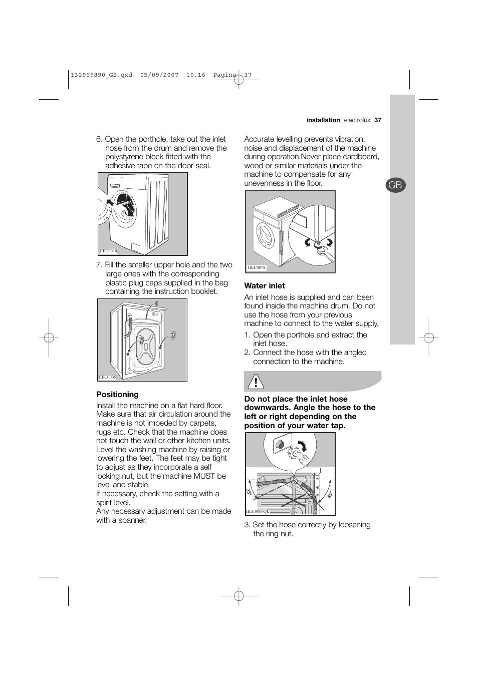 Electrolux EWF 14480 W User Manual | Page 37 / 44