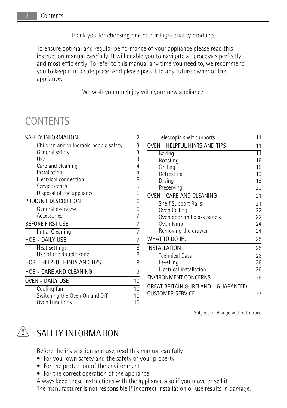 Electrolux 40036VI-WN User Manual | Page 2 / 32