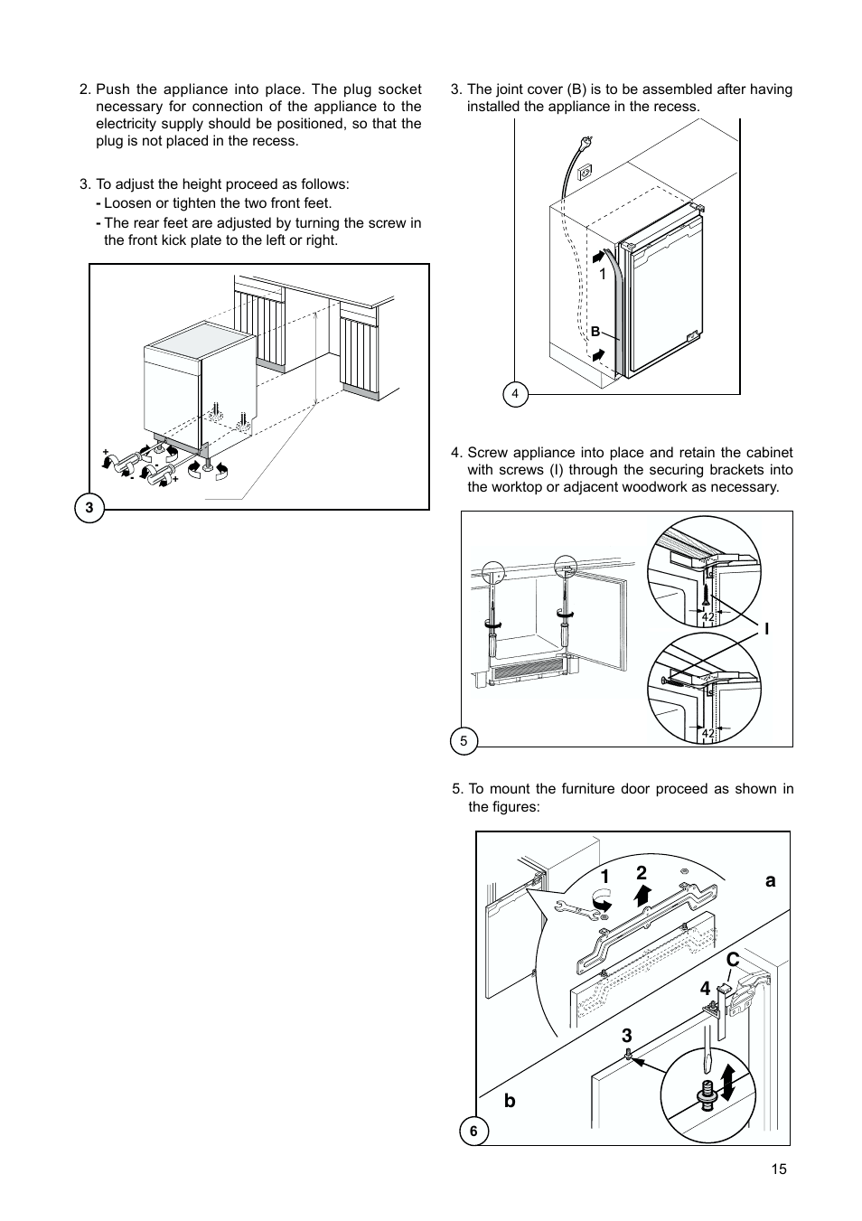 12 3 4 c | Electrolux 2222 784-01 User Manual | Page 15 / 20