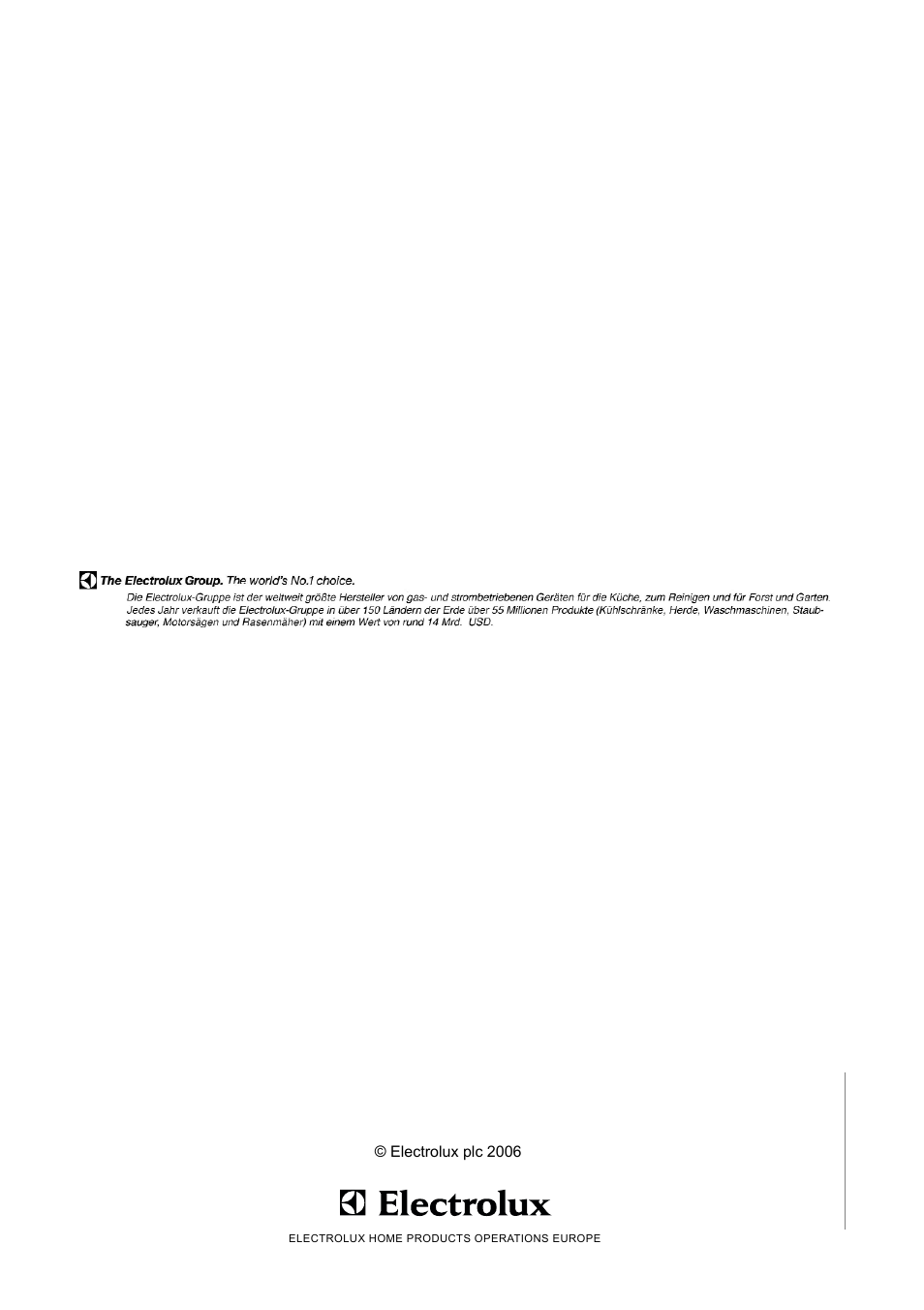 Electrolux 2222 784-01 User Manual | Page 20 / 20