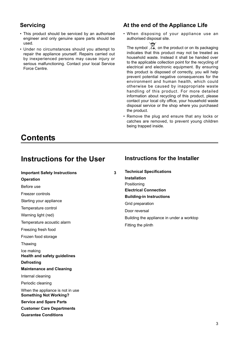 Electrolux 2222 784-01 User Manual | Page 3 / 20