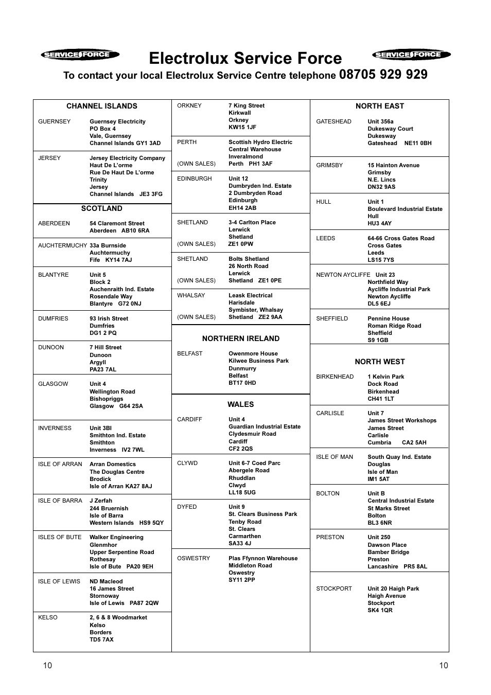 Electrolux service force | Electrolux ER 2866 BN User Manual | Page 11 / 17