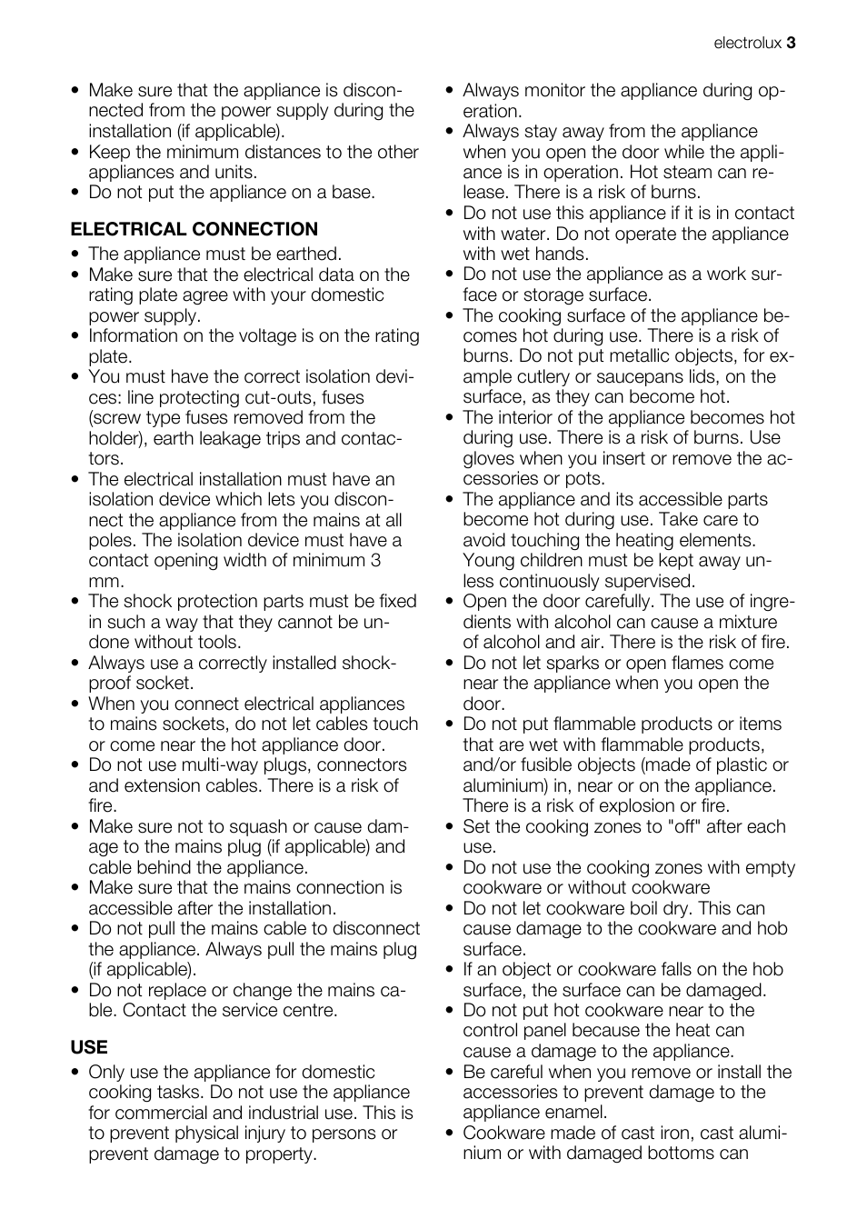 Electrolux EKC603602 User Manual | Page 3 / 28