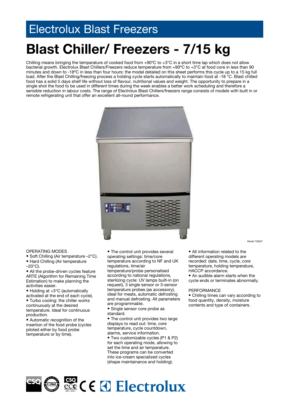 Electrolux 727130 User Manual | 5 pages