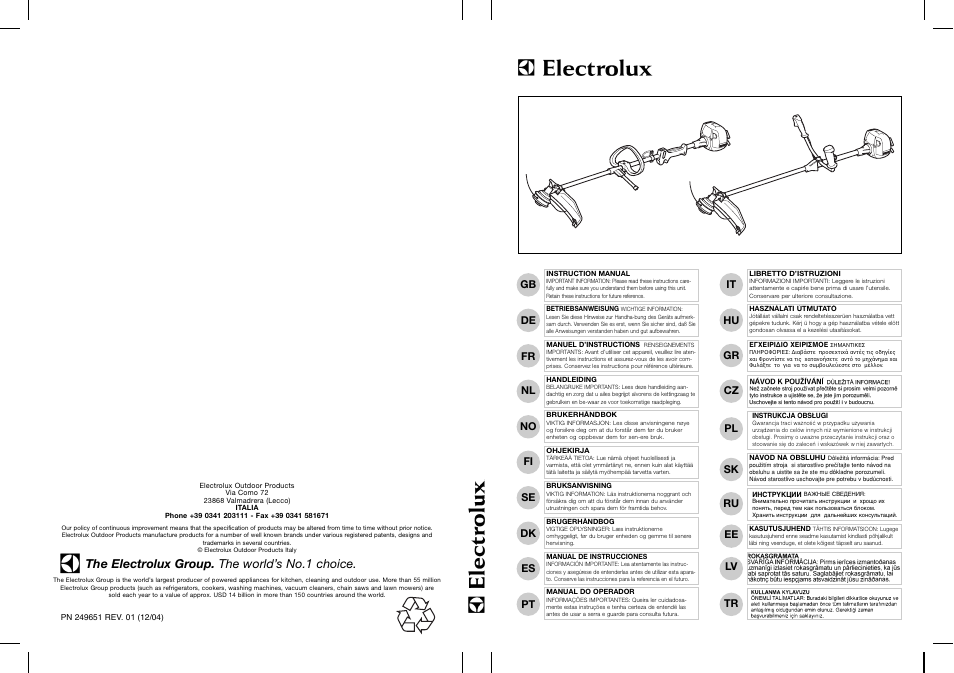 Electrolux Elite 95390038800 User Manual | 13 pages