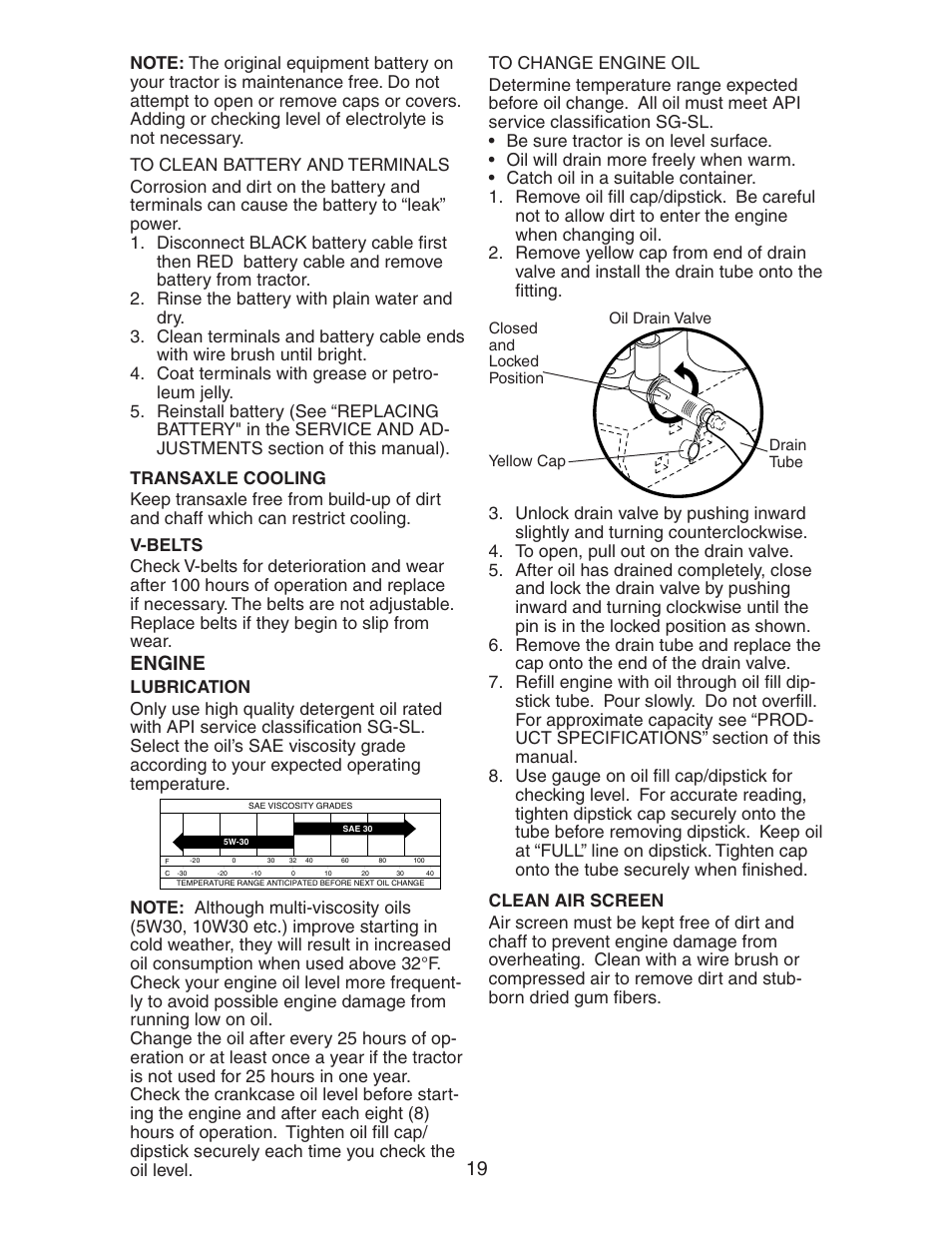 Engine | Electrolux AG17542STA User Manual | Page 19 / 32