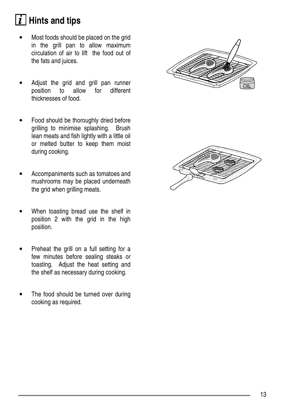 Hints and tips | Electrolux ZCG5300 User Manual | Page 13 / 40