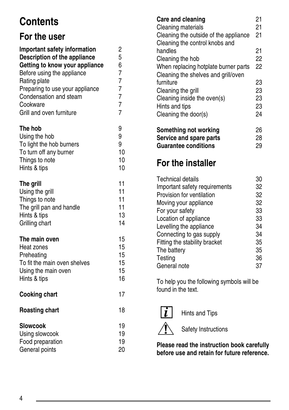 Electrolux ZCG5300 User Manual | Page 4 / 40