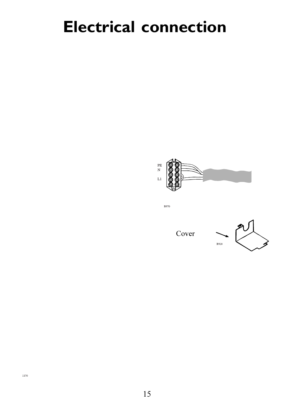 Electrical connection | Electrolux 6310 DK-m User Manual | Page 15 / 24