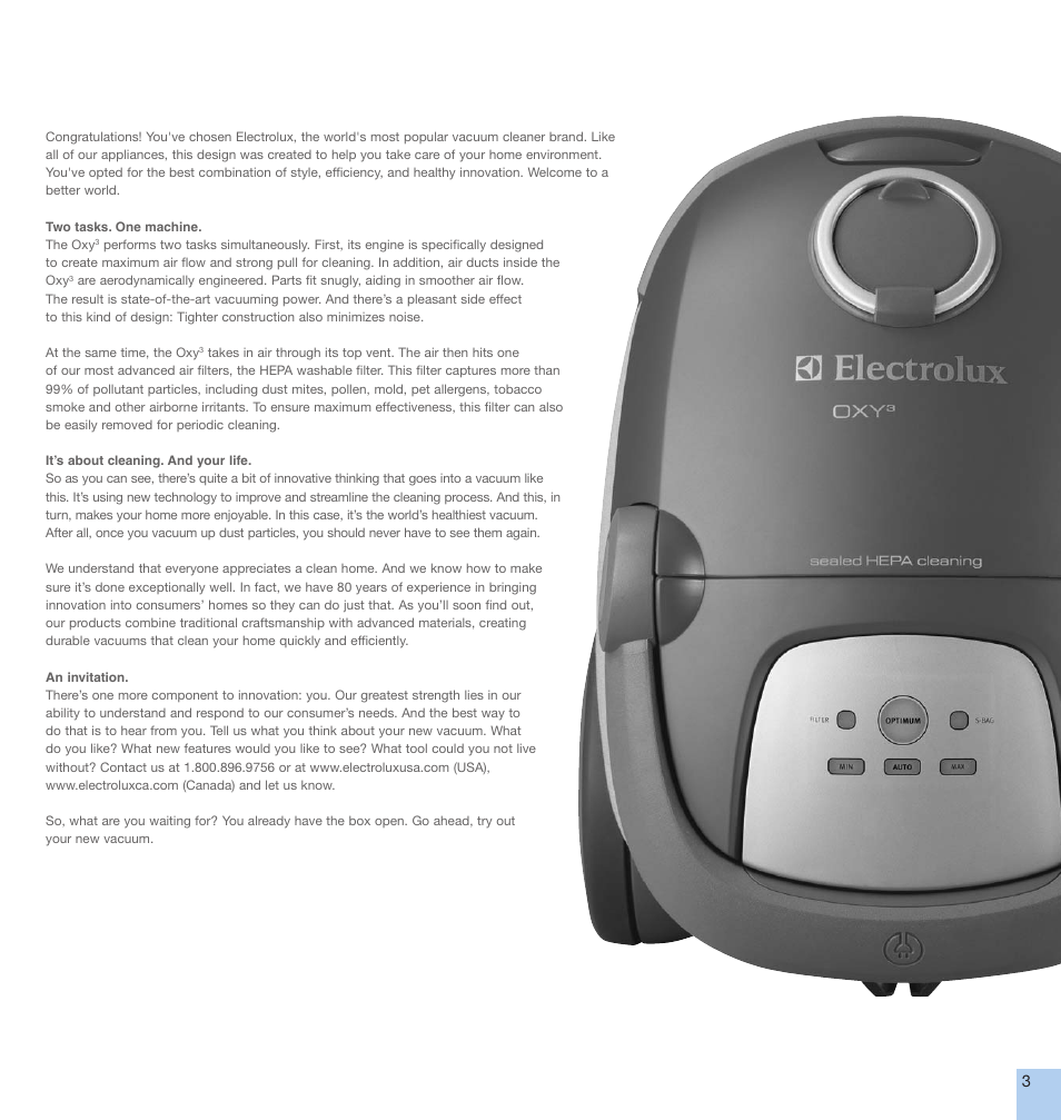 Electrolux EL7000A User Manual | Page 3 / 16