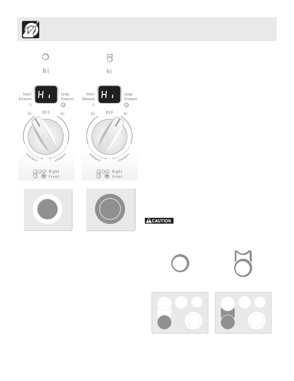 Setting surface controls | Electrolux ES510 User Manual | Page 10 / 40