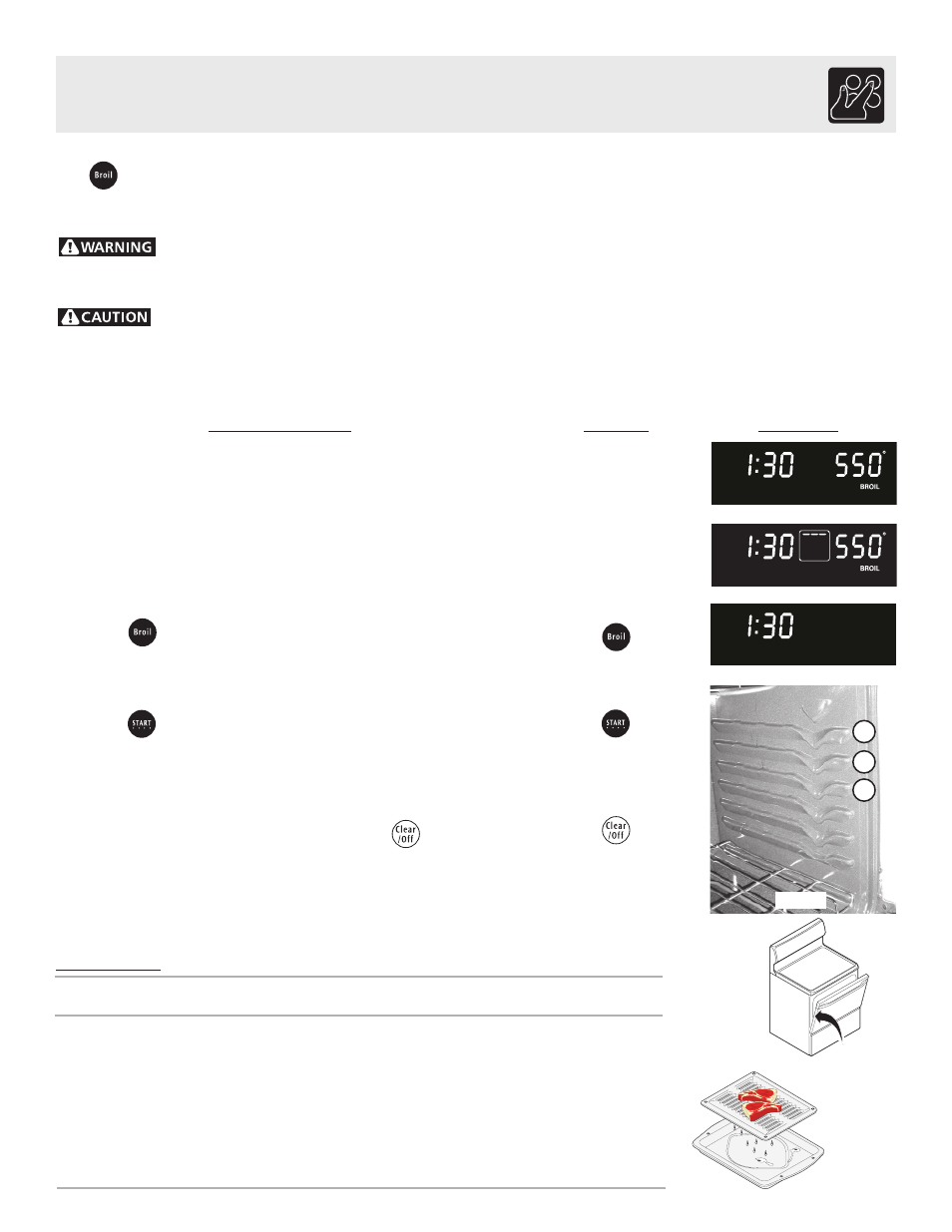 Setting oven controls, Instructions press display, Setting broil | Electrolux ES510 User Manual | Page 23 / 40