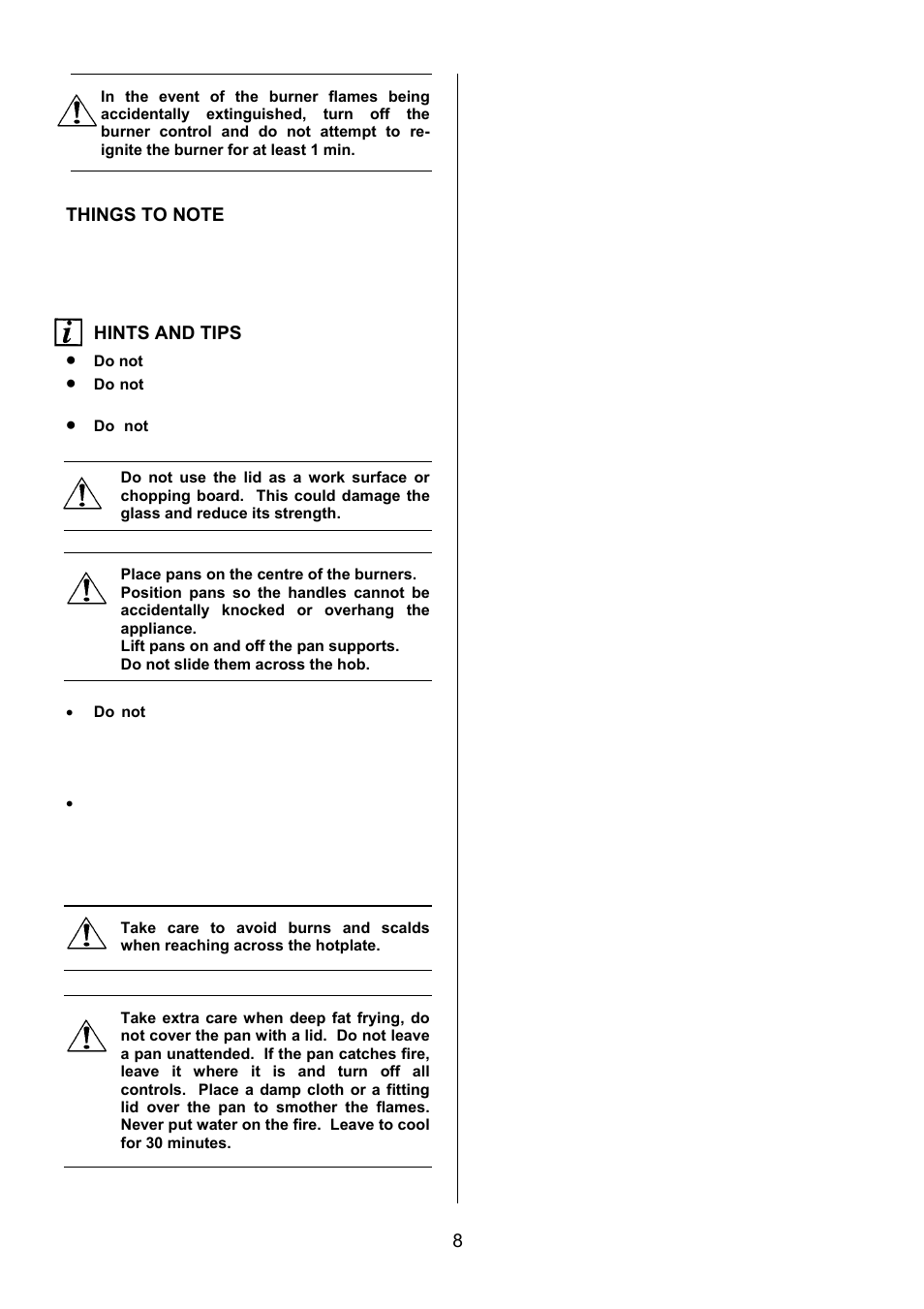 Hints and tips | Electrolux EKG5047 User Manual | Page 8 / 32