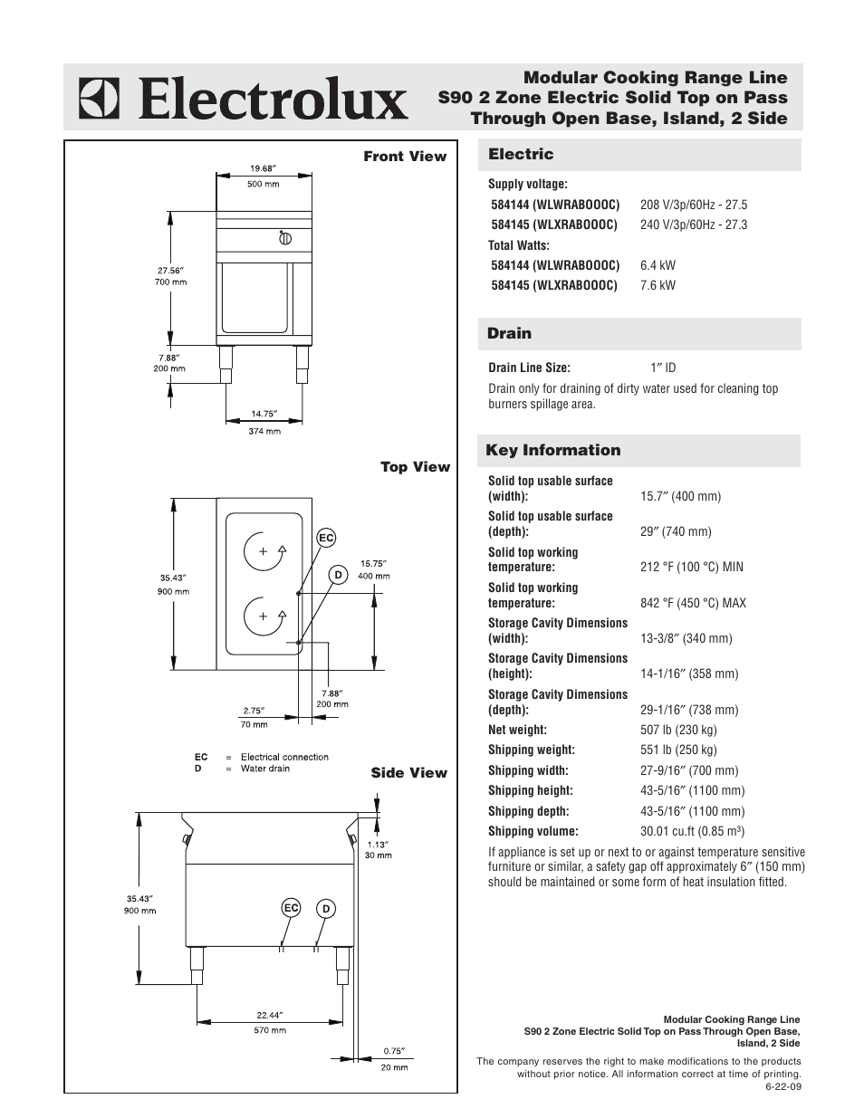 Electrolux WLXRABOOOC User Manual | Page 2 / 2