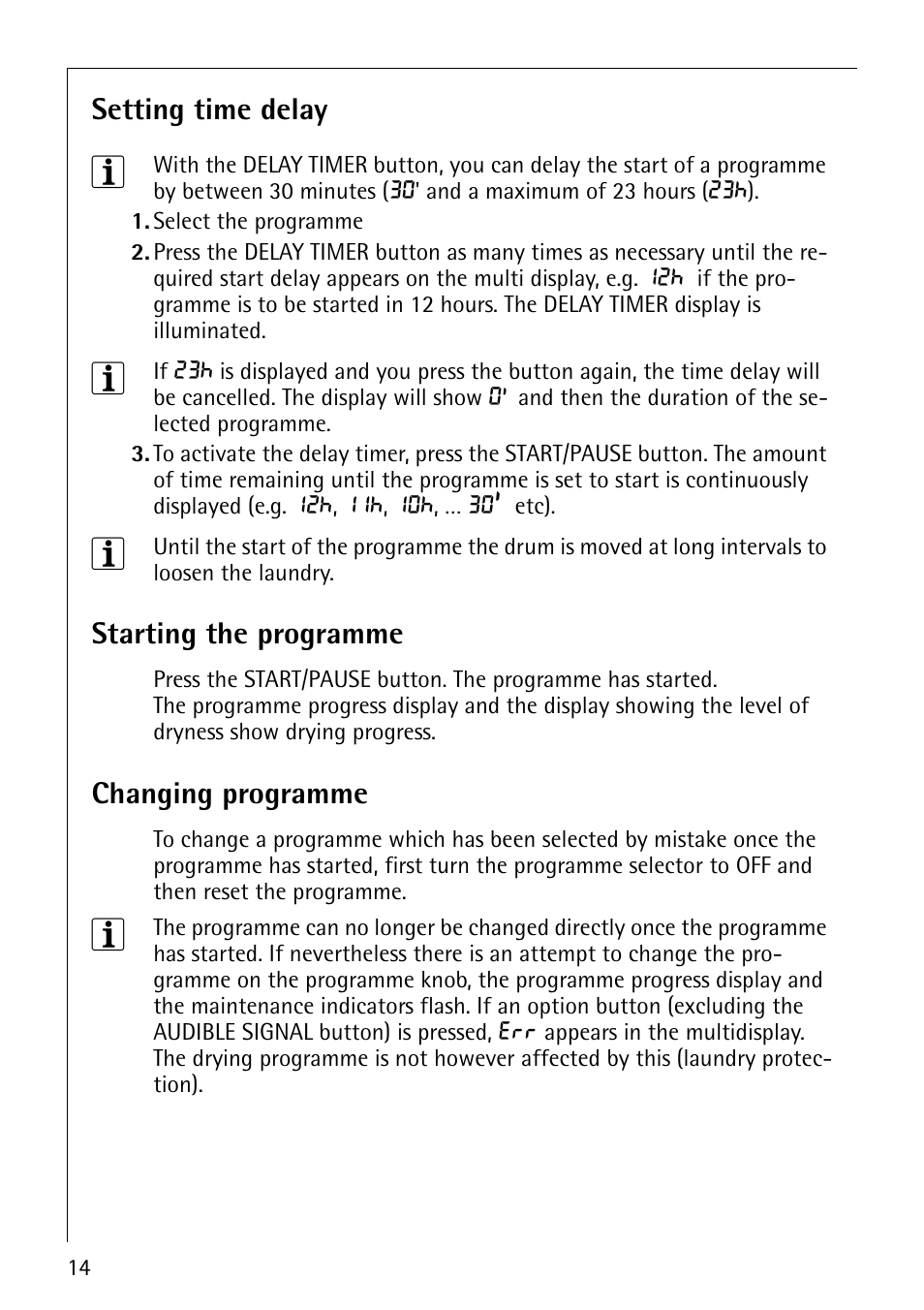 Electrolux LAVATHERM 57810 User Manual | Page 14 / 32