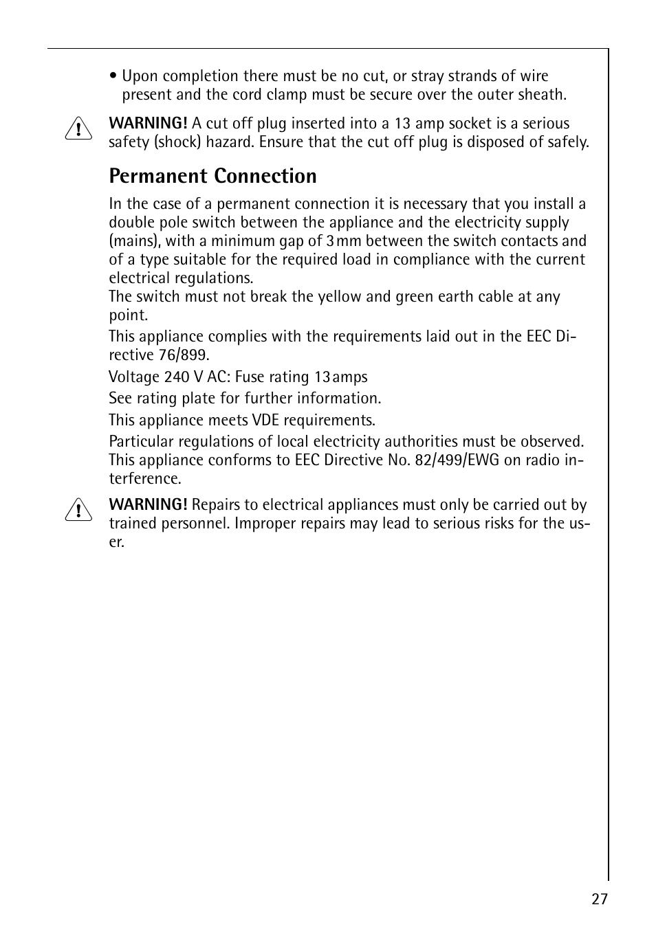 Electrolux LAVATHERM 57810 User Manual | Page 27 / 32