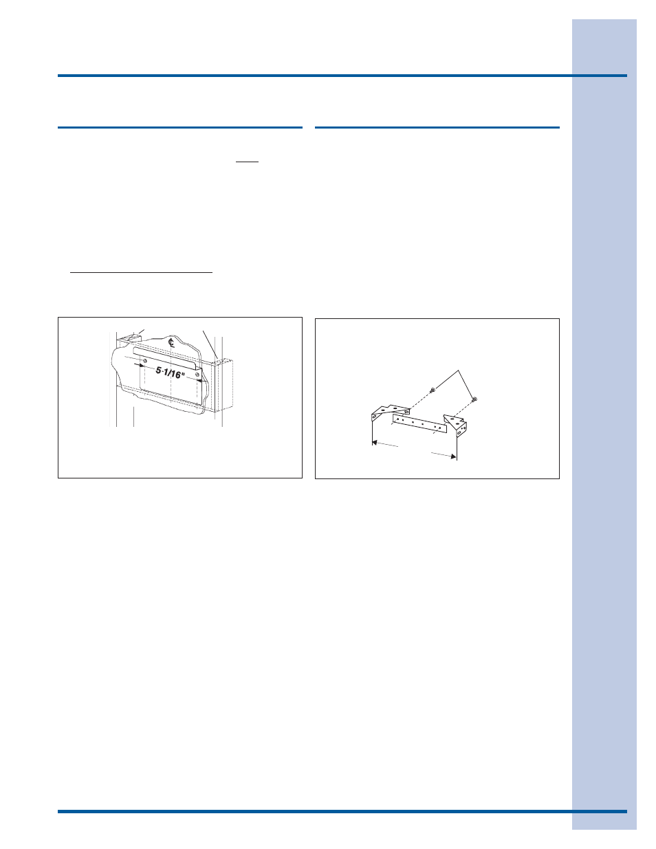 Installation, Install mounting bracket, Install flue mounting bracket | Electrolux DFKTWC75GS User Manual | Page 9 / 20