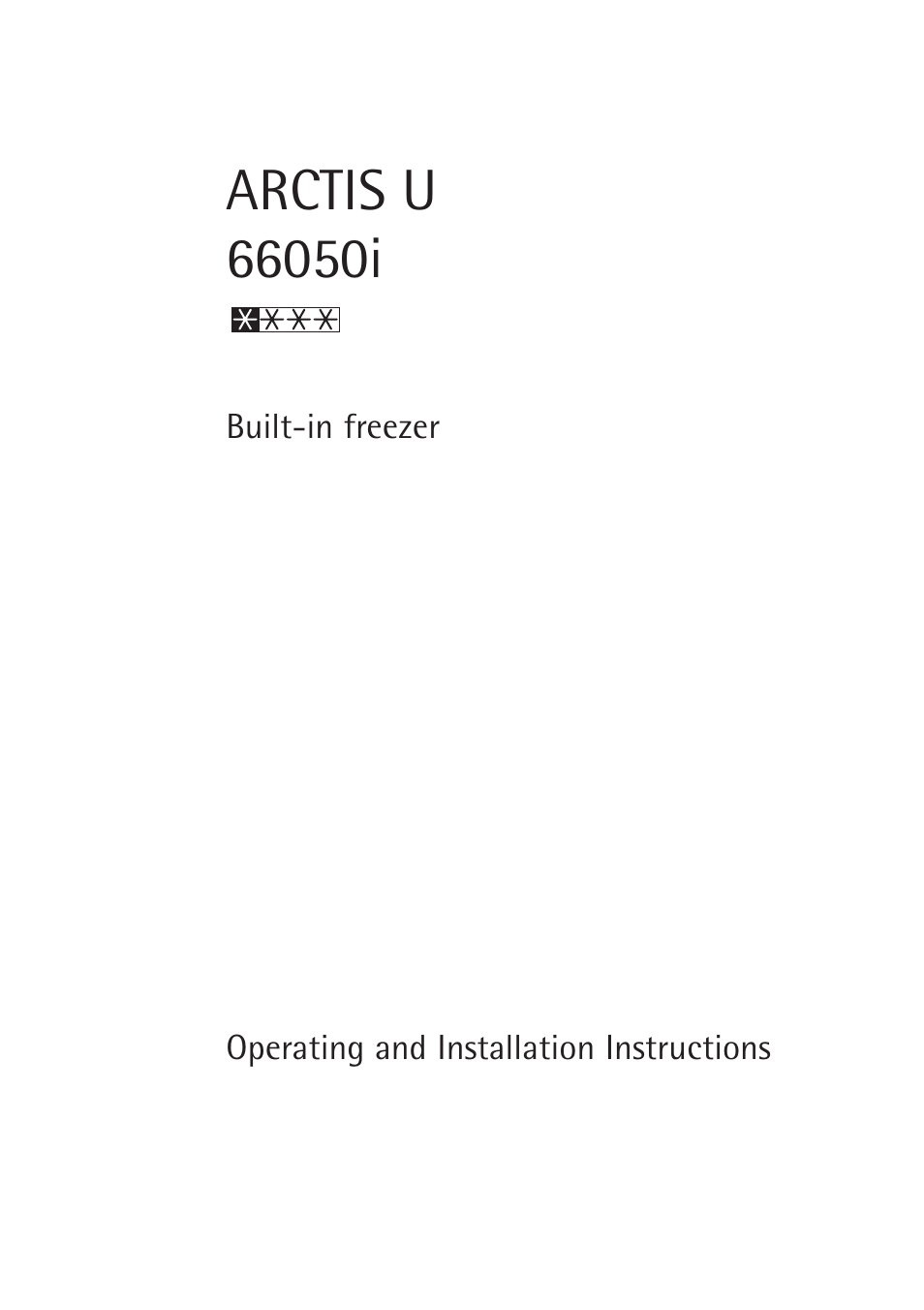 Electrolux 66050i User Manual | 32 pages