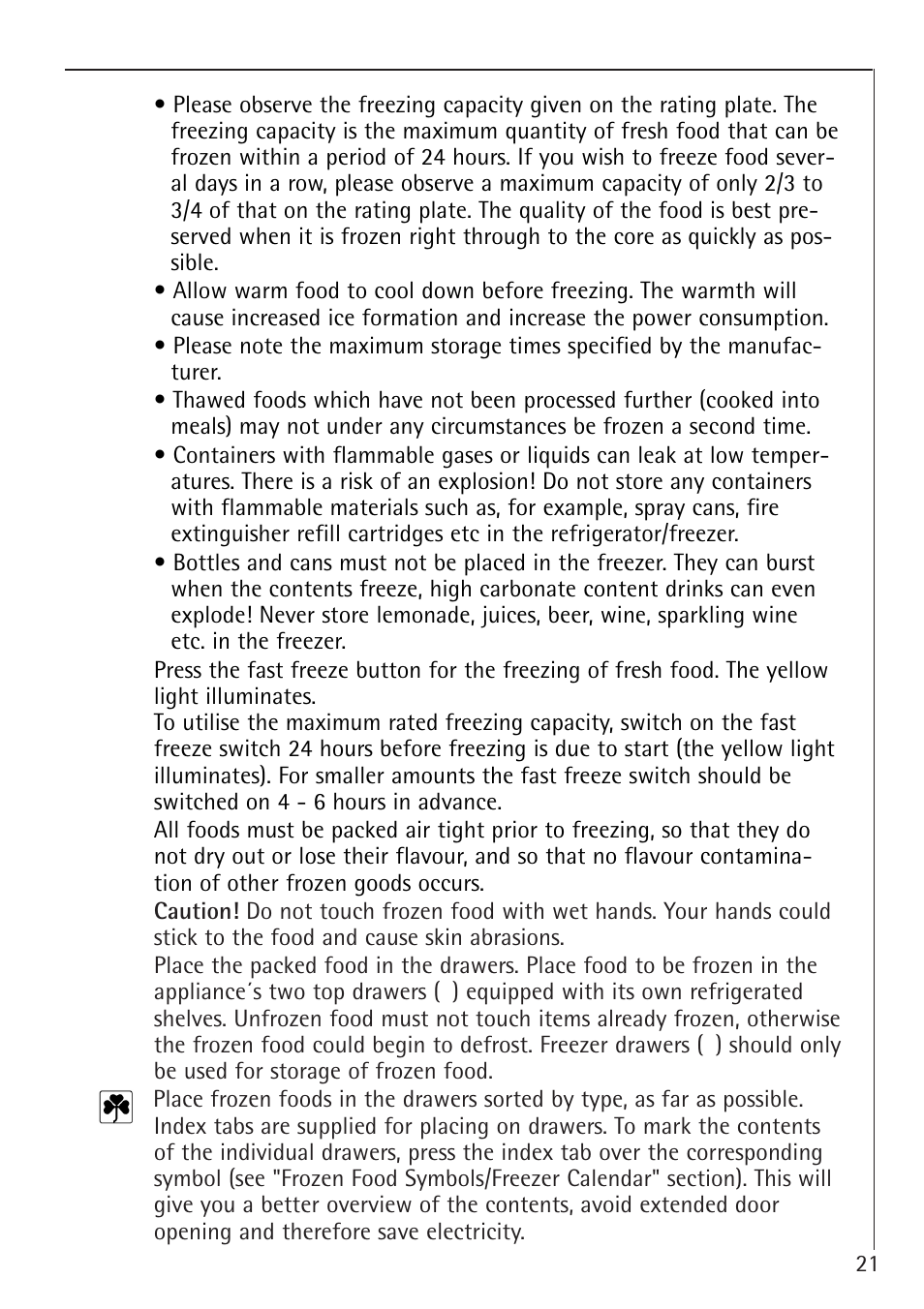 Electrolux 66050i User Manual | Page 21 / 32