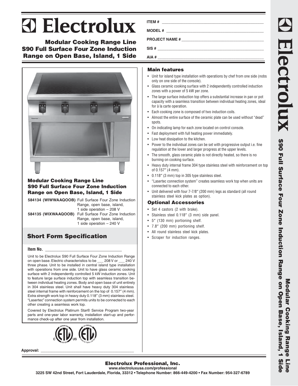 Electrolux WIWWAAQOOB User Manual | 2 pages