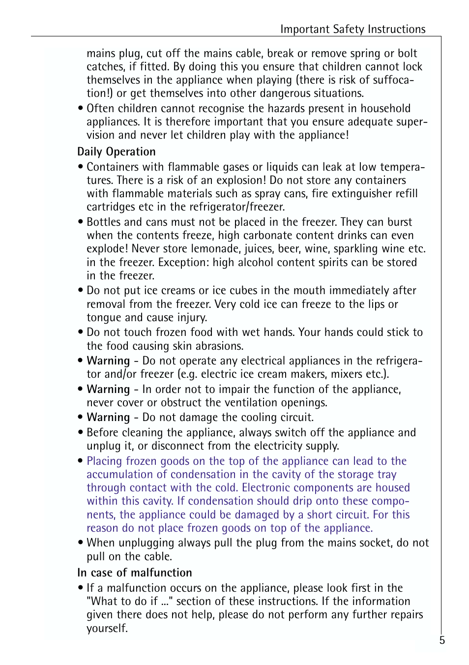 Electrolux ARCTIS 70110 User Manual | Page 5 / 28
