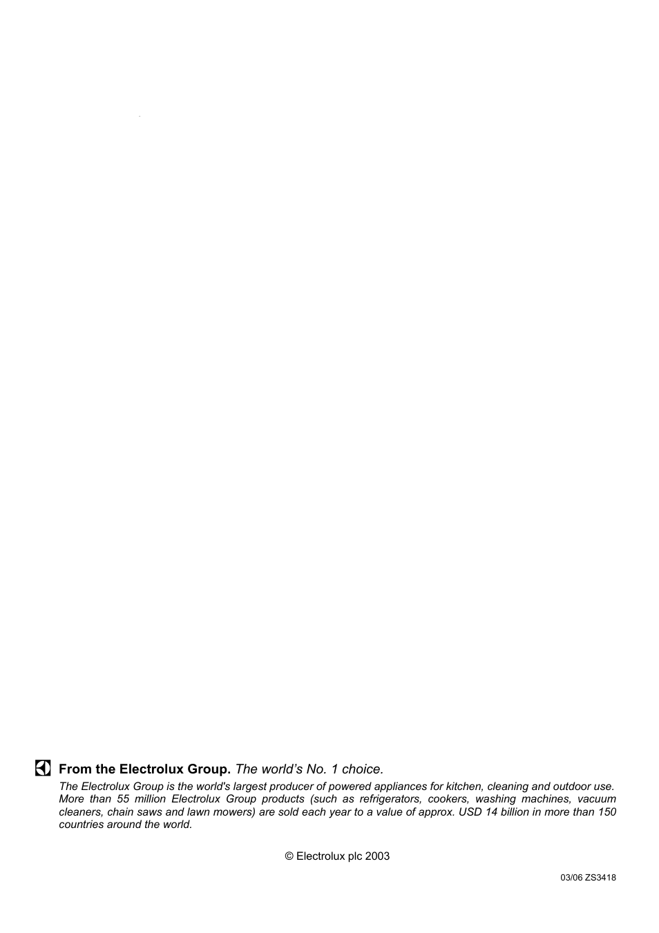 Electrolux Electric Cooker User Manual | Page 36 / 36