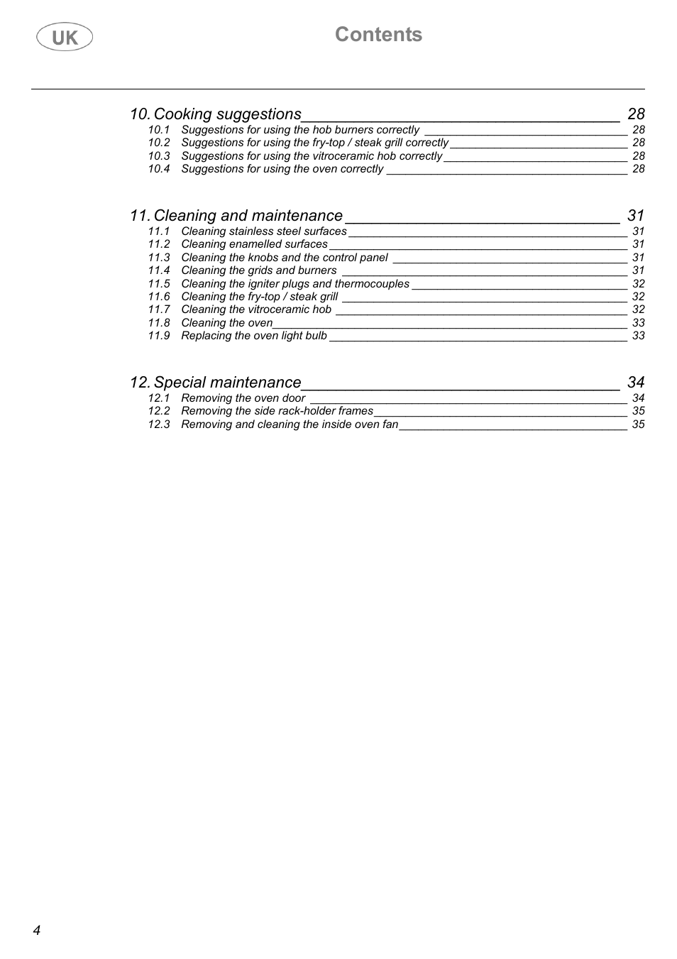 Electrolux Electric Cooker User Manual | Page 4 / 36