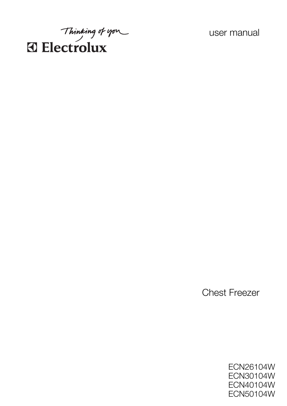 Electrolux ECN 50104 W User Manual | 12 pages