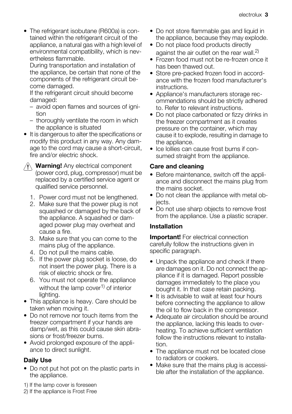 Electrolux ECN 50104 W User Manual | Page 3 / 12