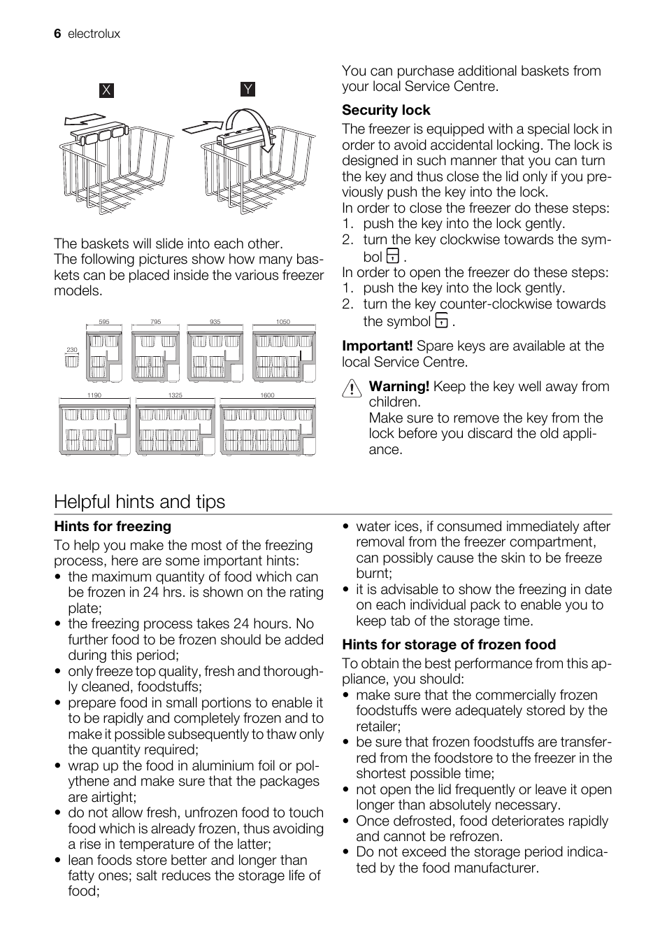 Helpful hints and tips | Electrolux ECN 50104 W User Manual | Page 6 / 12