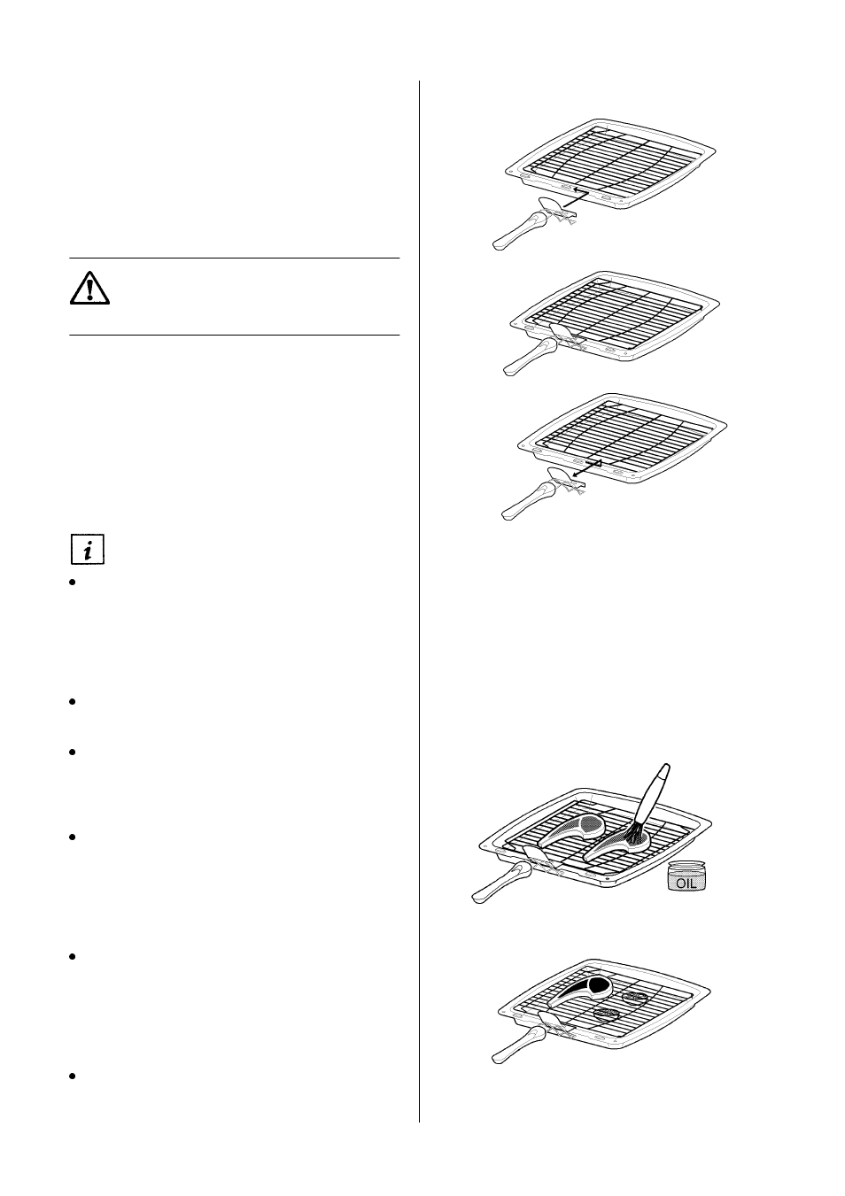 The grill pan and handle, Hints and tips | Electrolux D2160 User Manual | Page 13 / 44