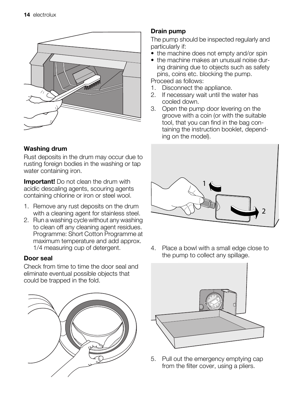 Electrolux EWP 10075 W User Manual | Page 14 / 24