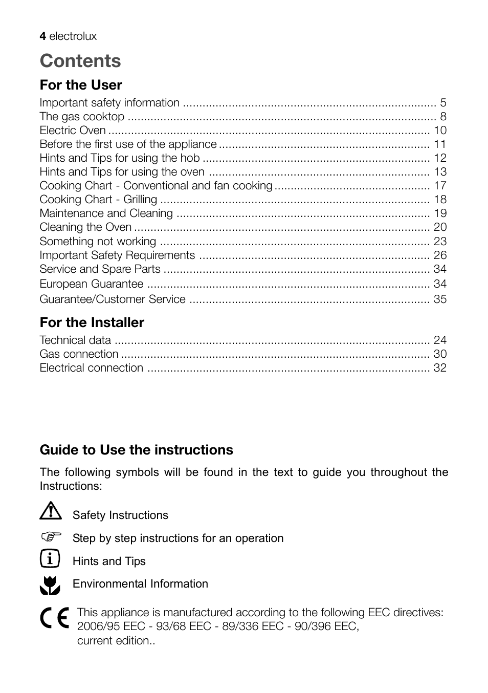 Electrolux EKM 70150 User Manual | Page 4 / 40
