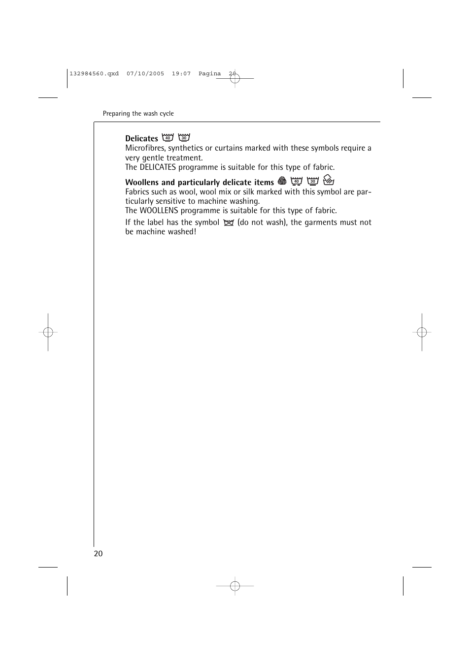 Electrolux LAVAMAT TURBO L 12720 VIT User Manual | Page 20 / 52