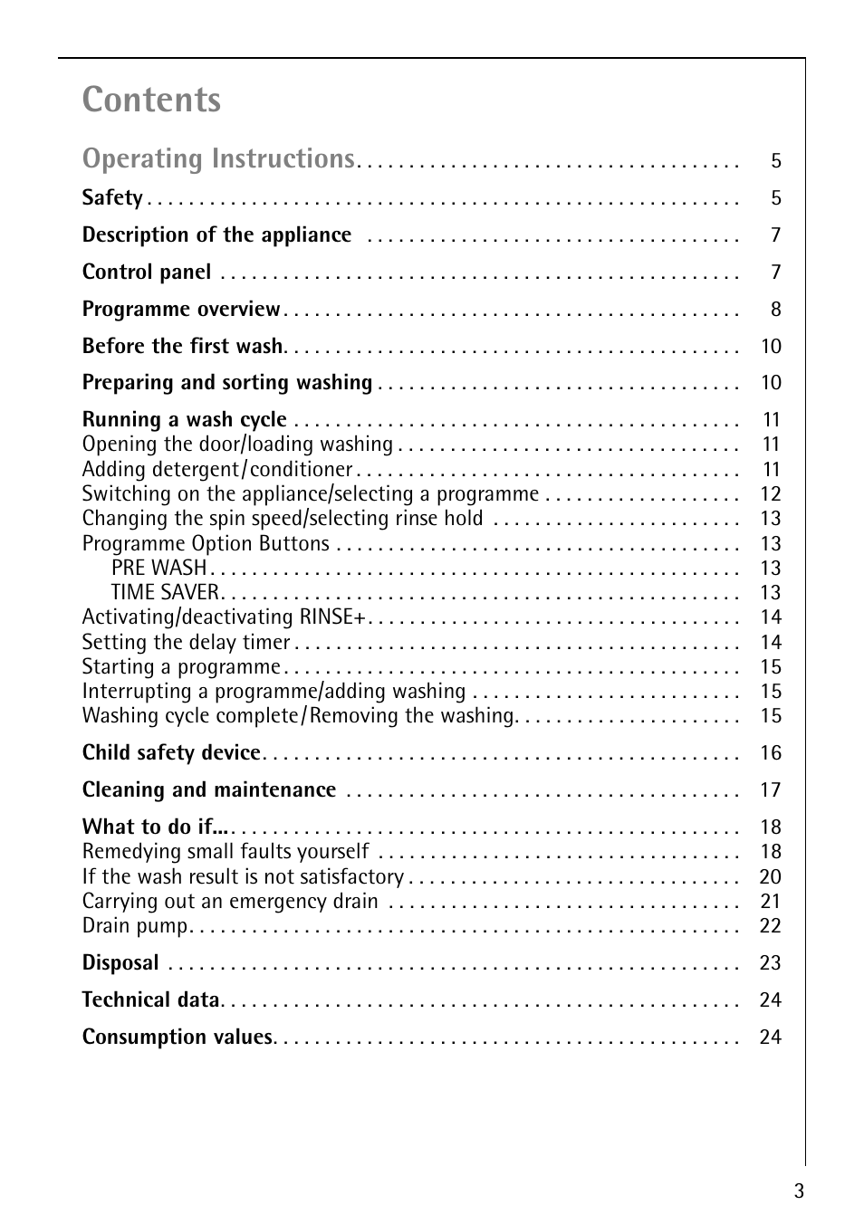 Electrolux LAVAMAT 52810 User Manual | Page 3 / 40